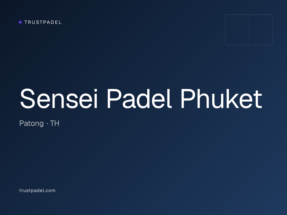 Sensei Padel Phuket padel club