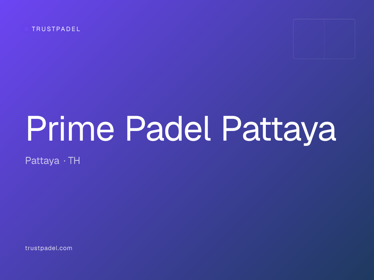 Prime Padel Pattaya padel club