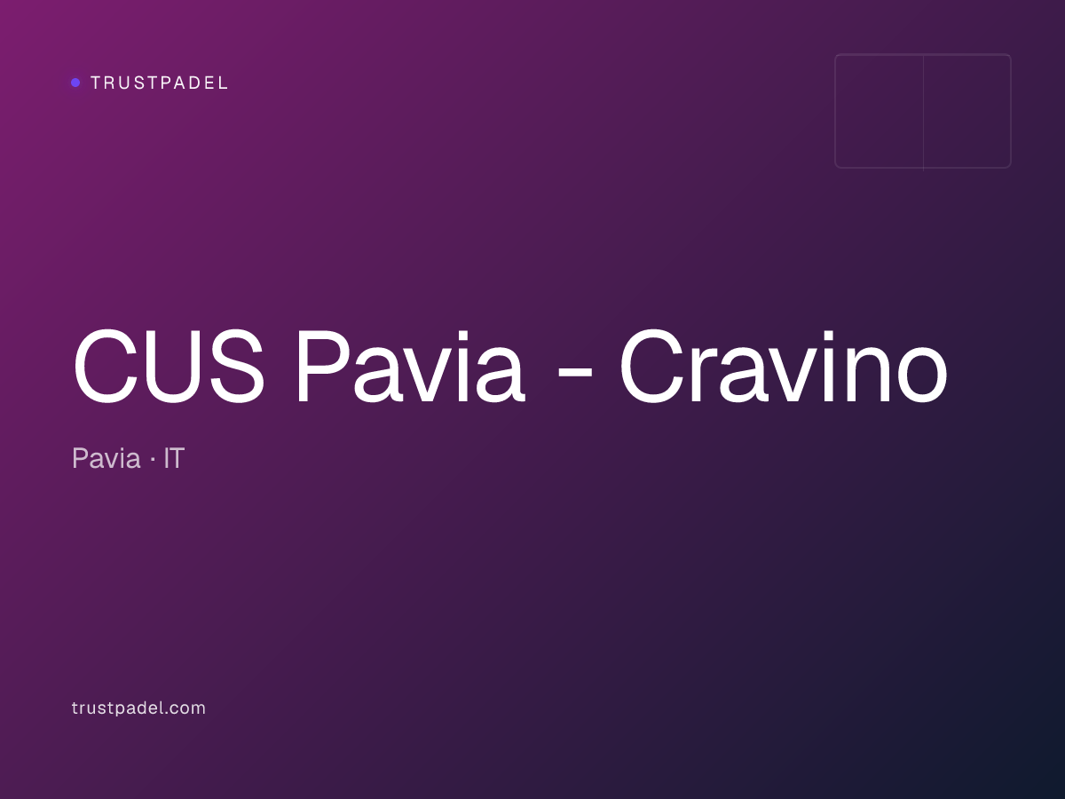 CUS Pavia - Cravino padel club