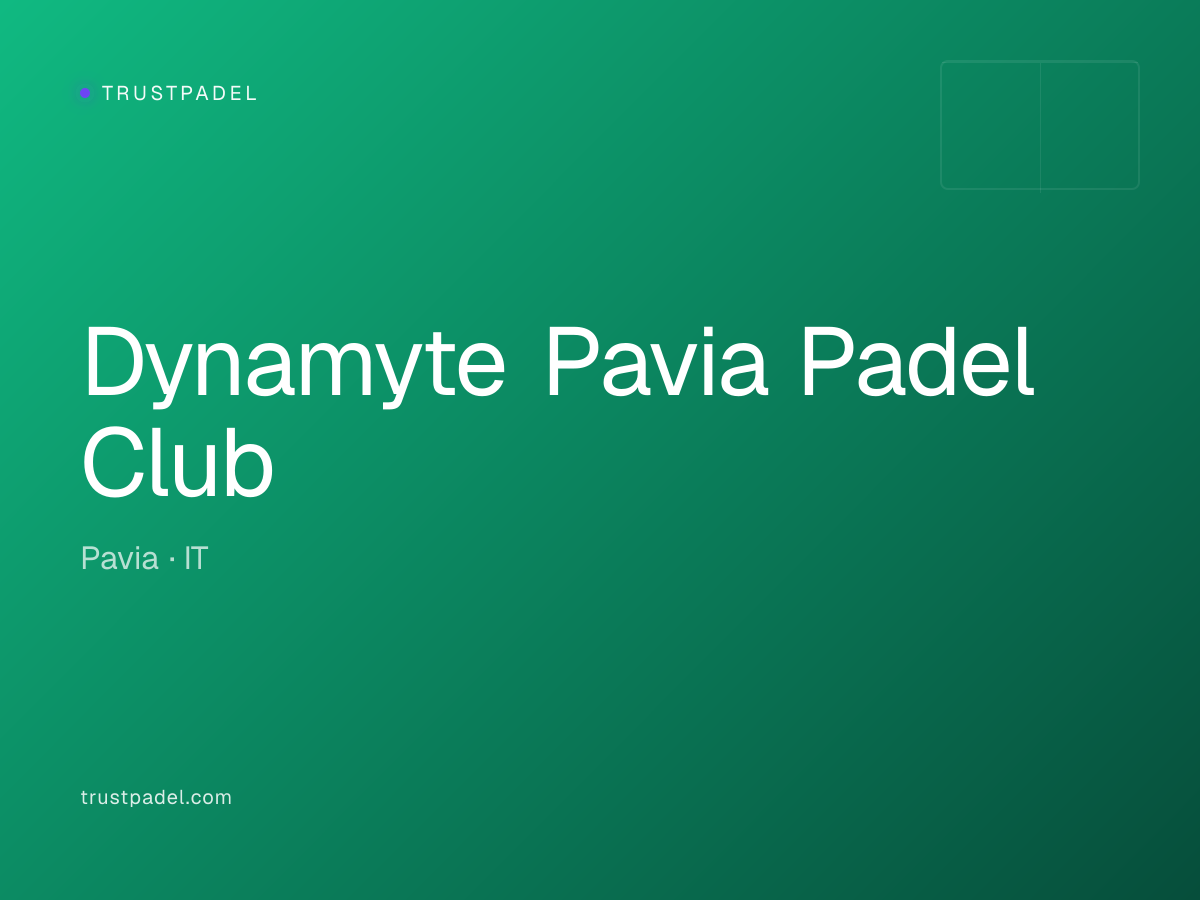 Dynamyte Pavia Padel Club padel club