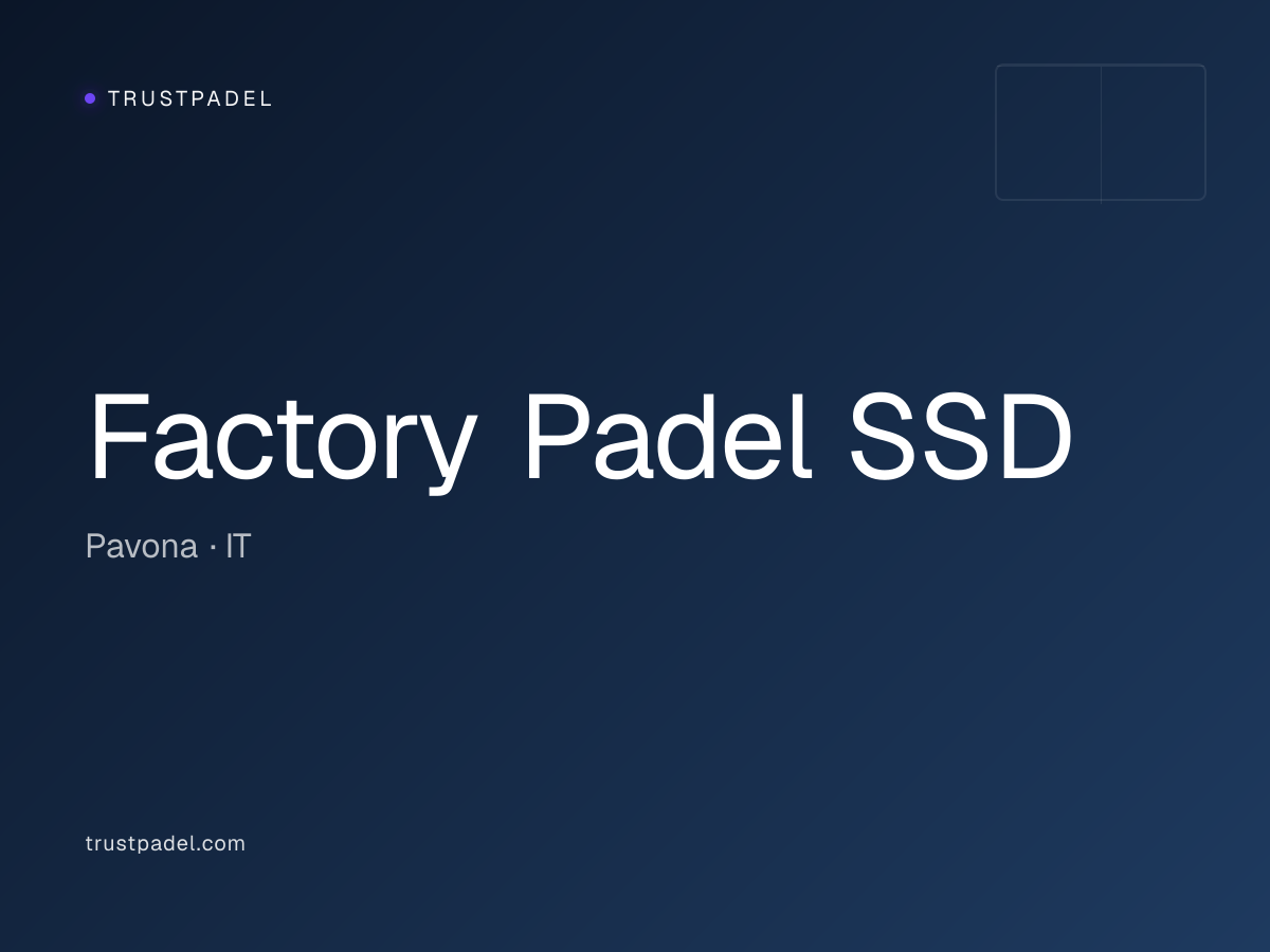 Factory Padel SSD padel club