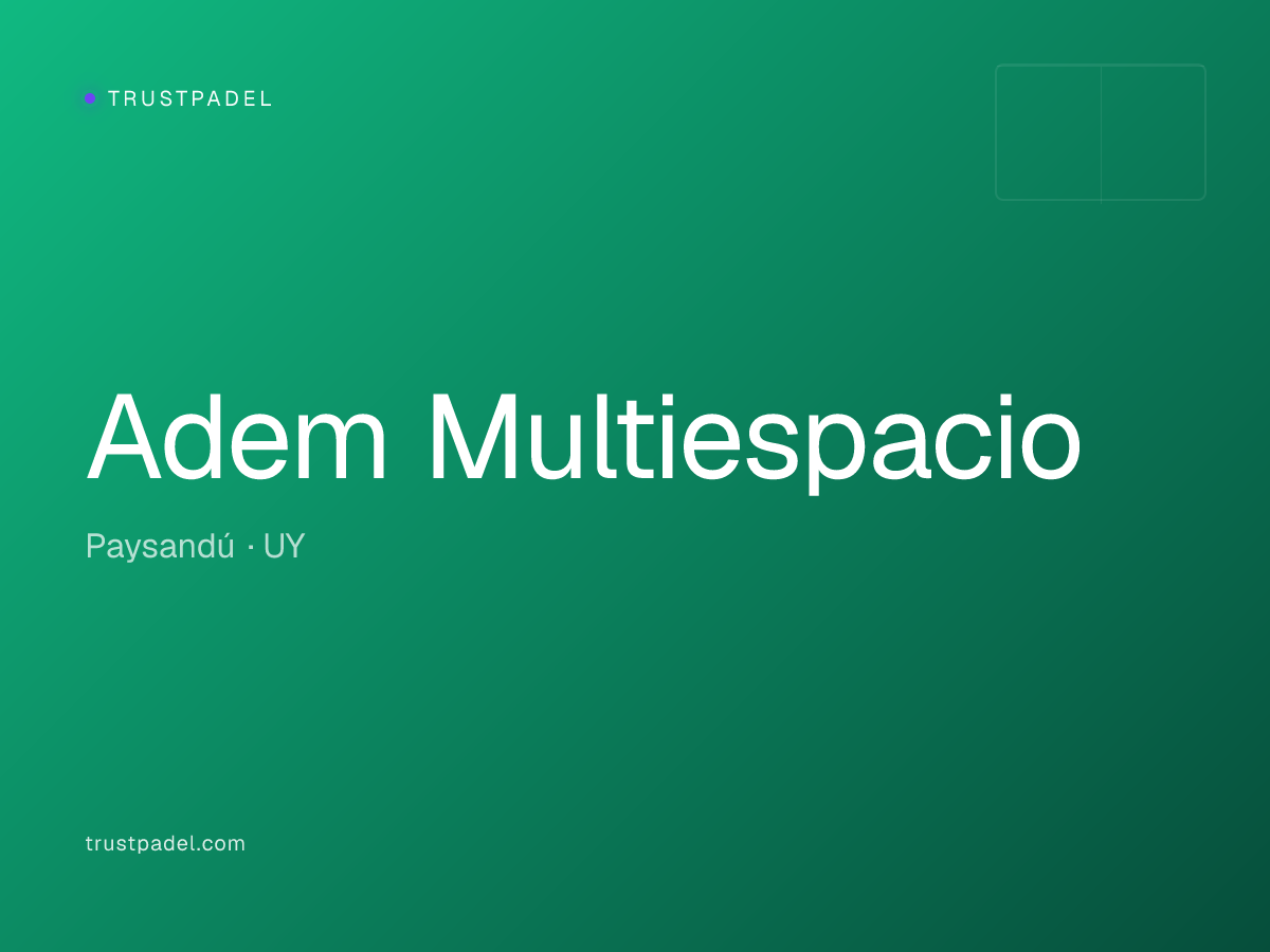 Adem Multiespacio padel club