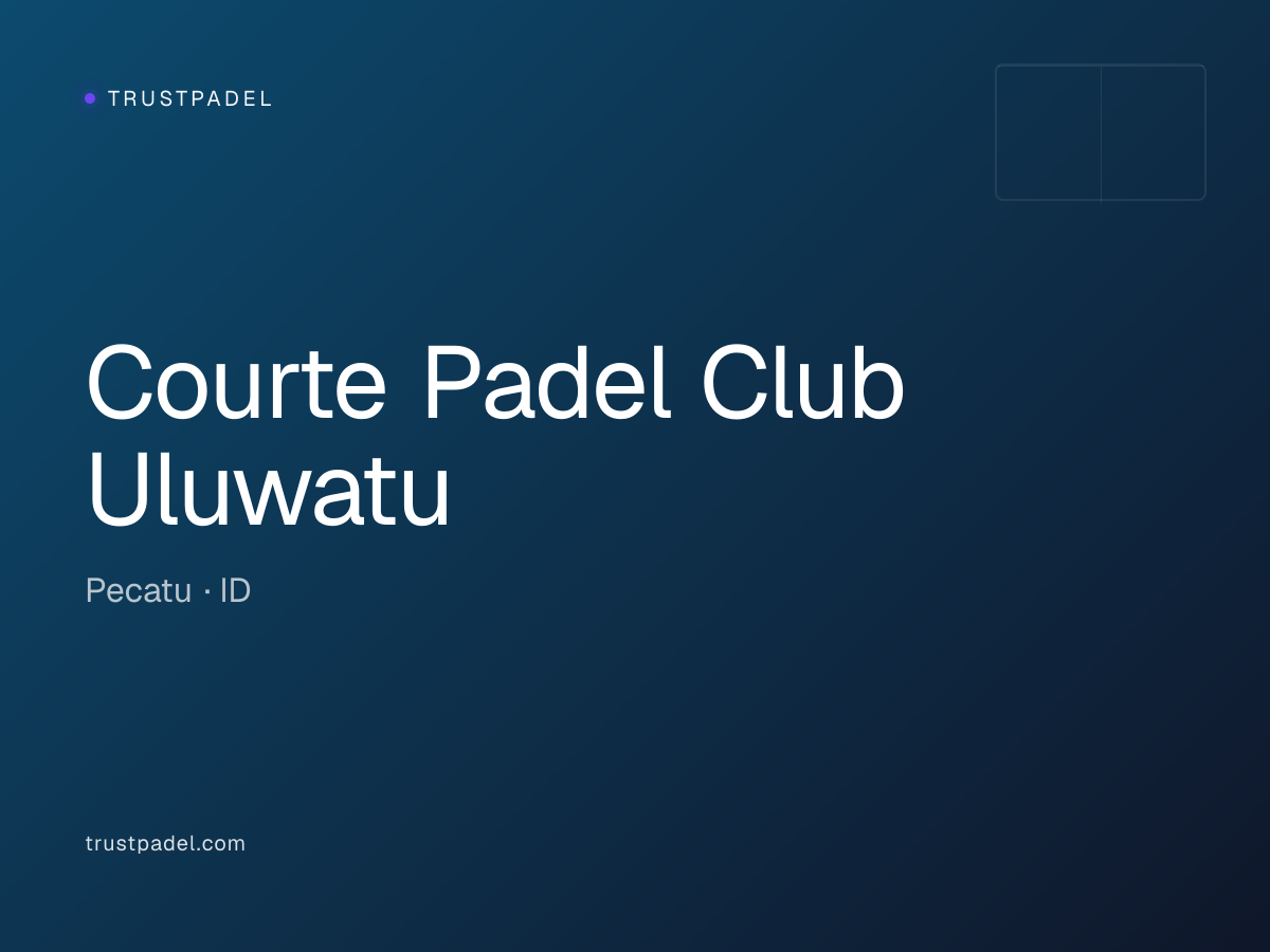 Courte Padel Club Uluwatu padel club
