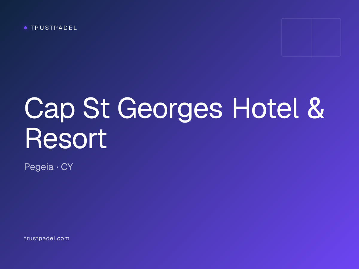 Cap St Georges Hotel & Resort padel club
