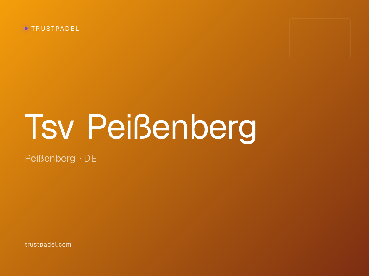 Tsv Peißenberg padel club