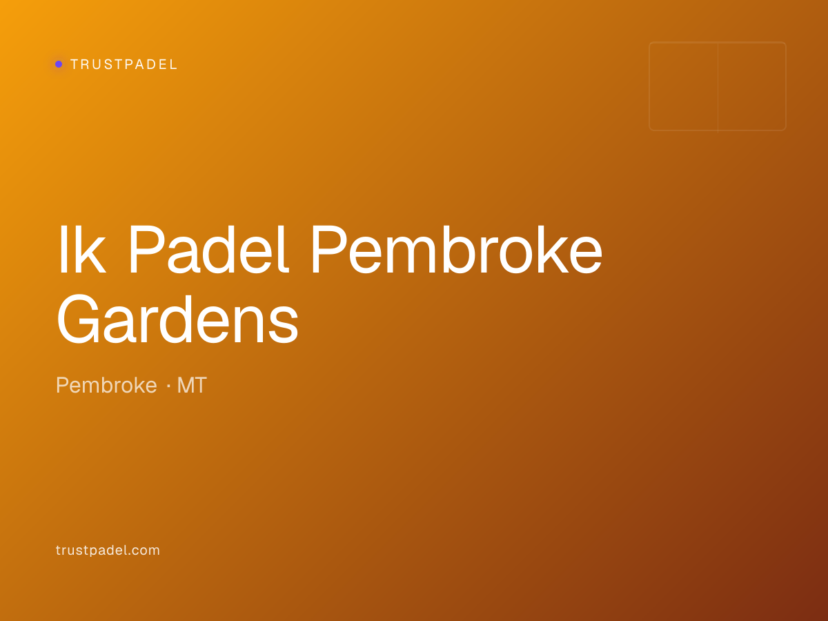 Ik Padel Pembroke Gardens padel club