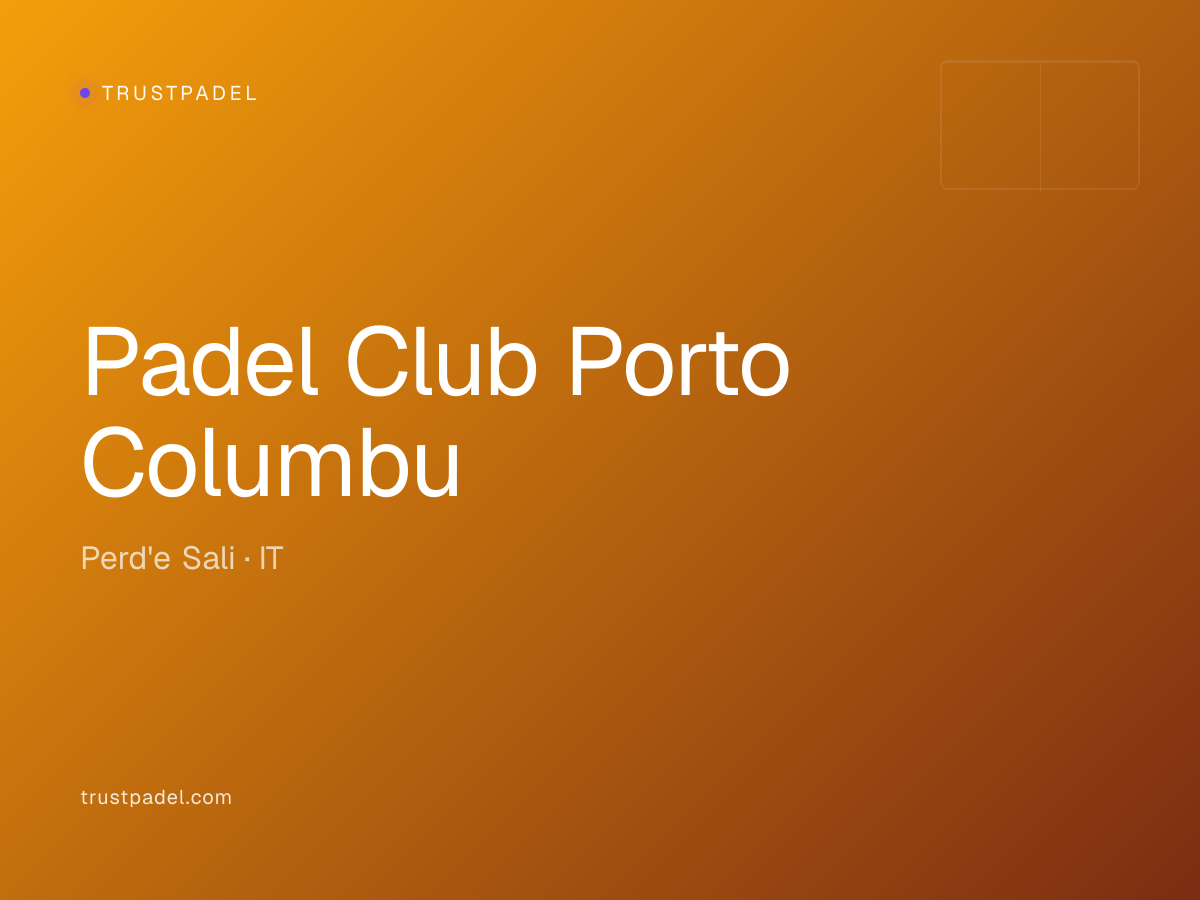 Padel Club Porto Columbu padel club
