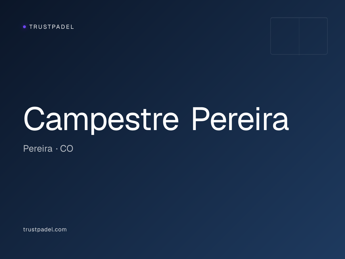 Campestre Pereira padel club
