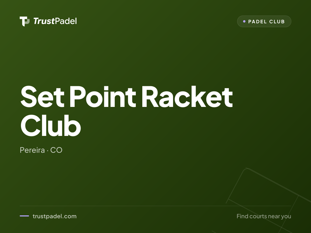Set Point Racket Club padel club