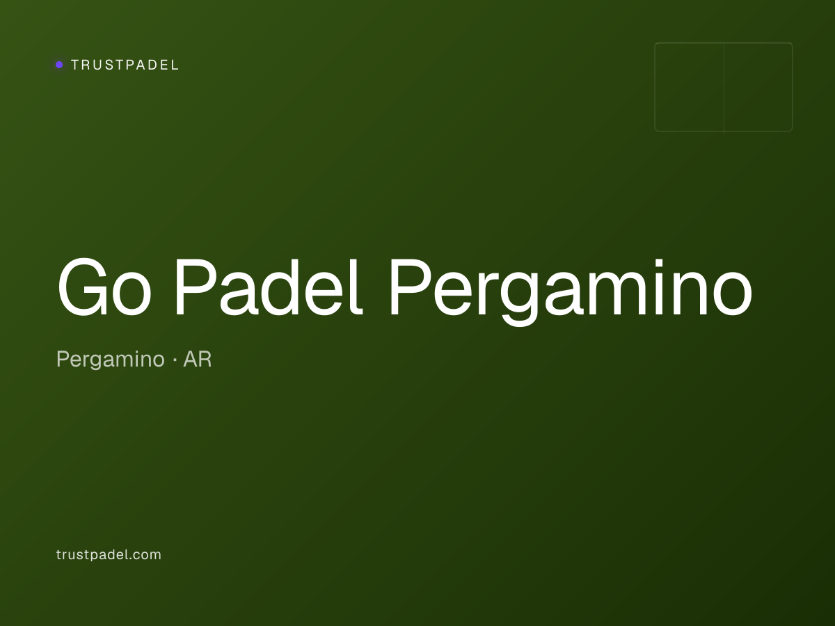 Go Padel Pergamino padel club
