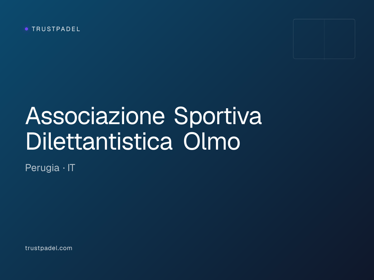 Associazione Sportiva Dilettantistica Olmo padel club