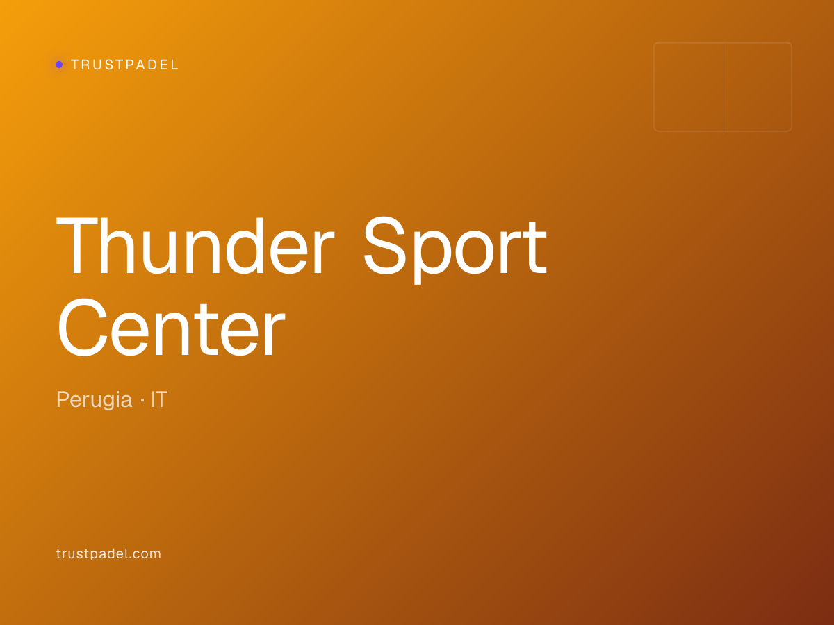 Thunder Sport Center padel club