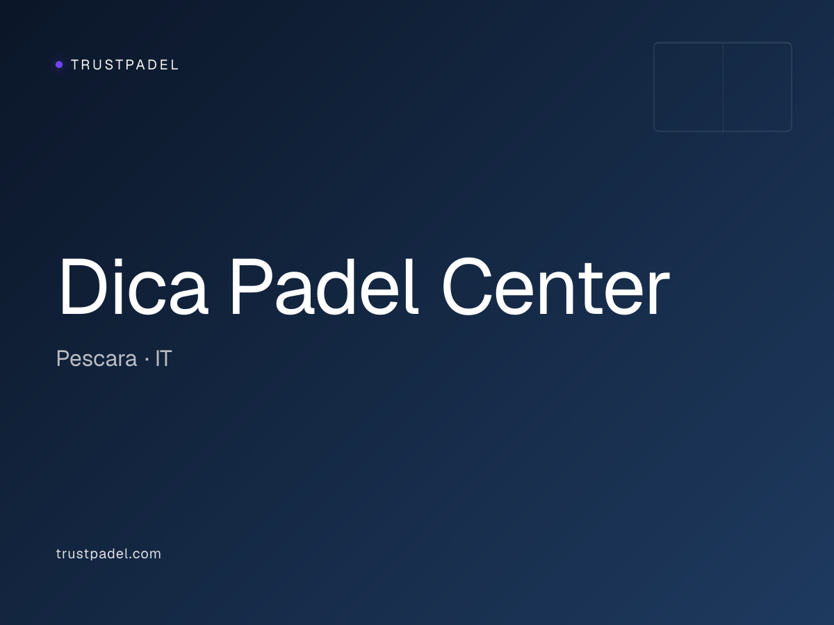 Dica Padel Center padel club