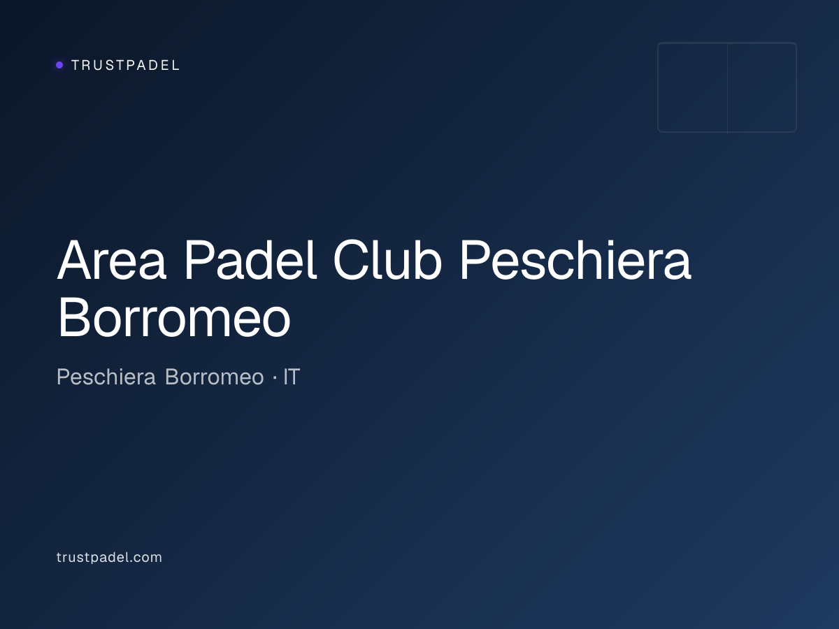 Area Padel Club Peschiera Borromeo padel club