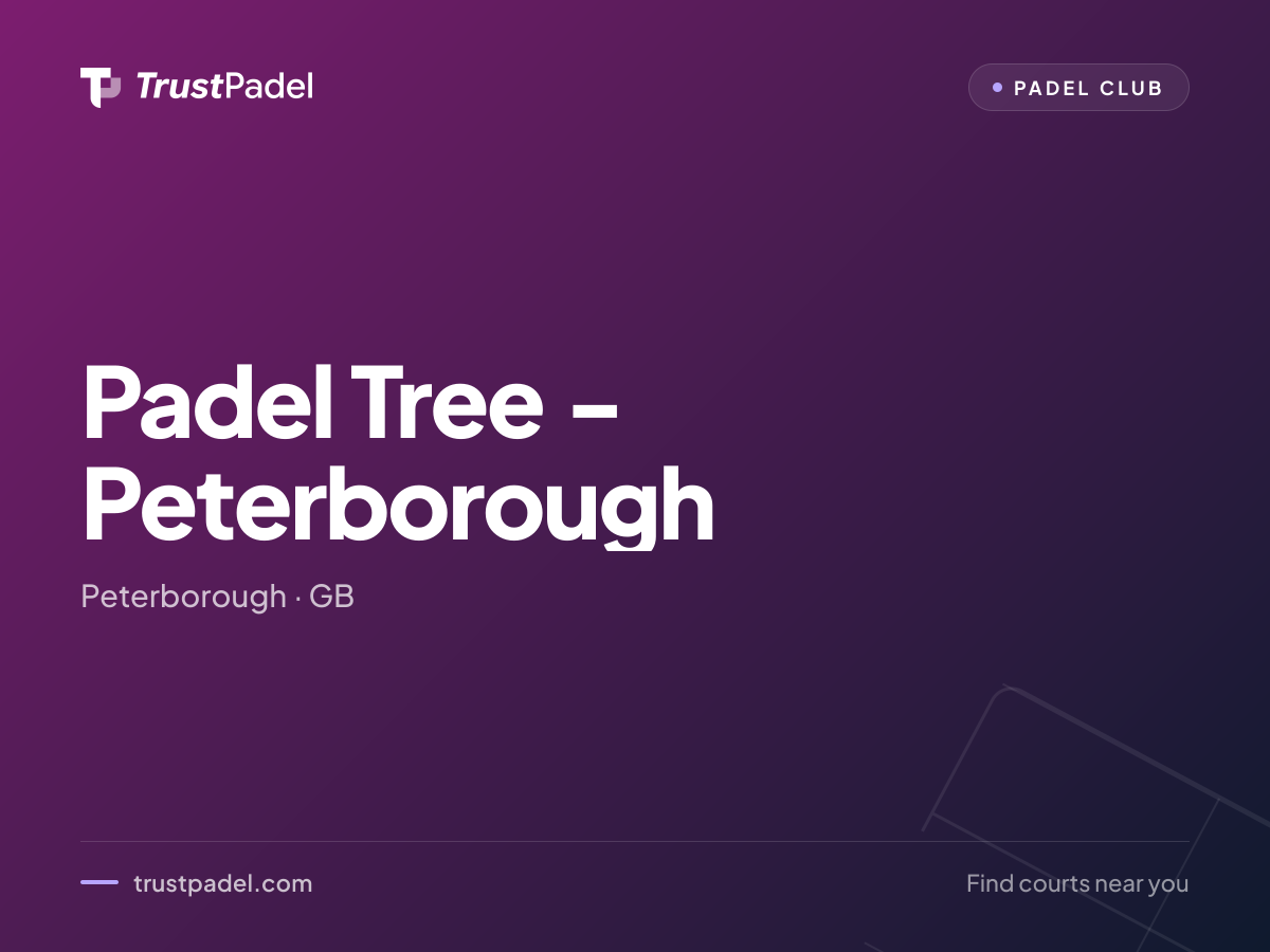 Padel Tree - Peterborough padel club