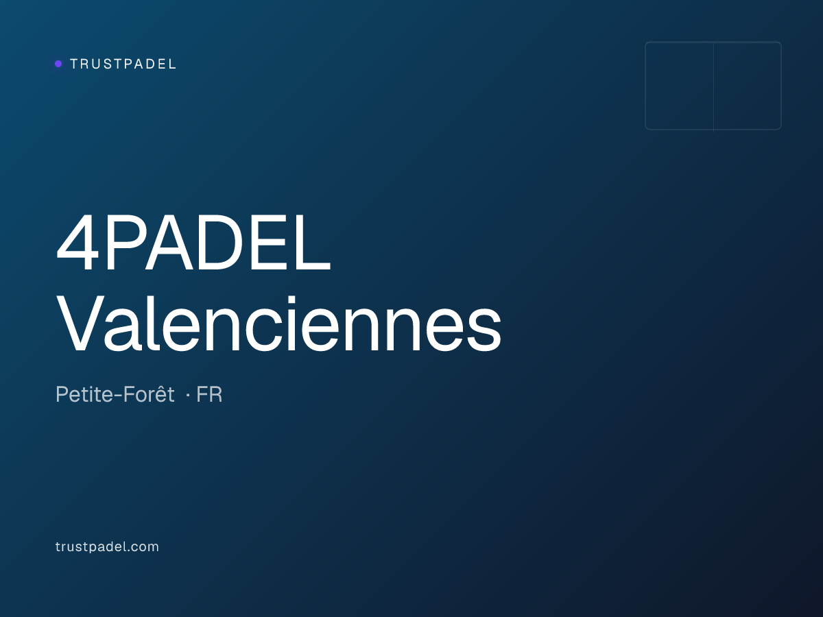 4PADEL Valenciennes padel club