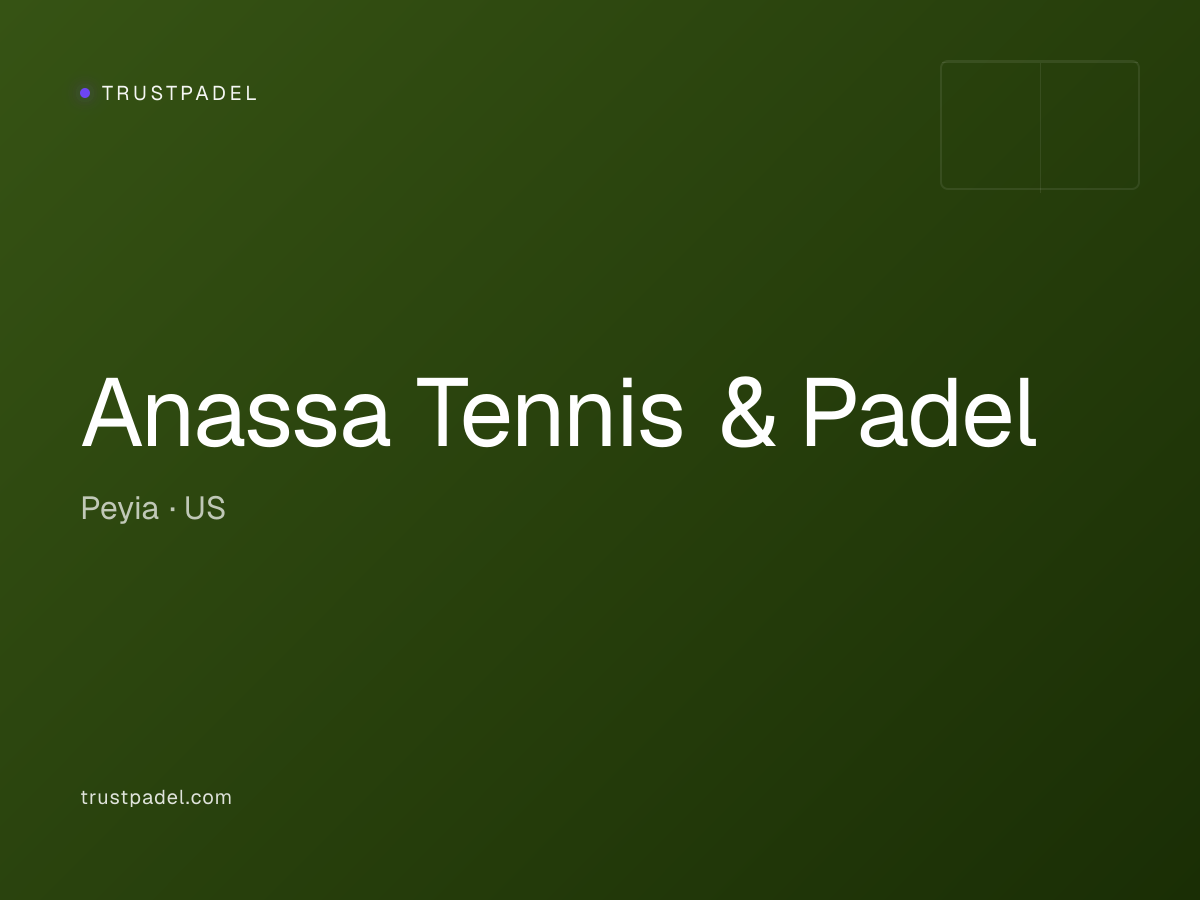 Anassa Tennis & Padel padel club