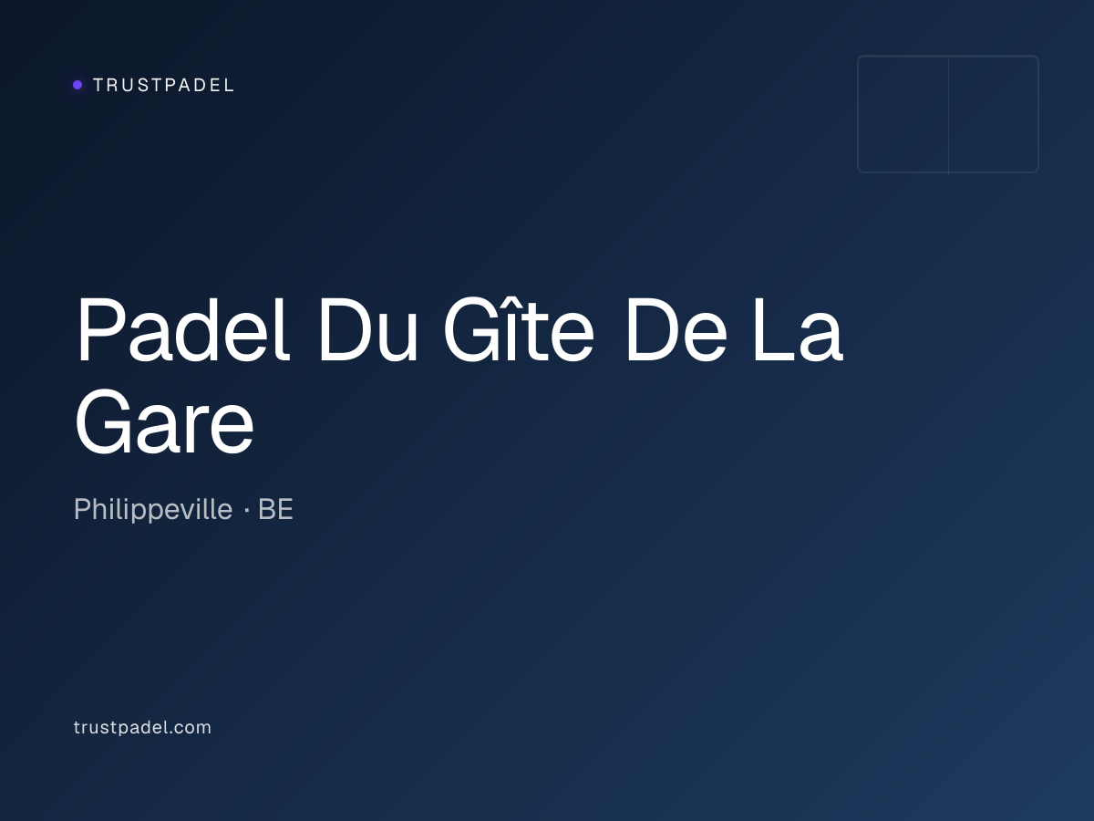 Padel Du Gîte De La Gare padel club