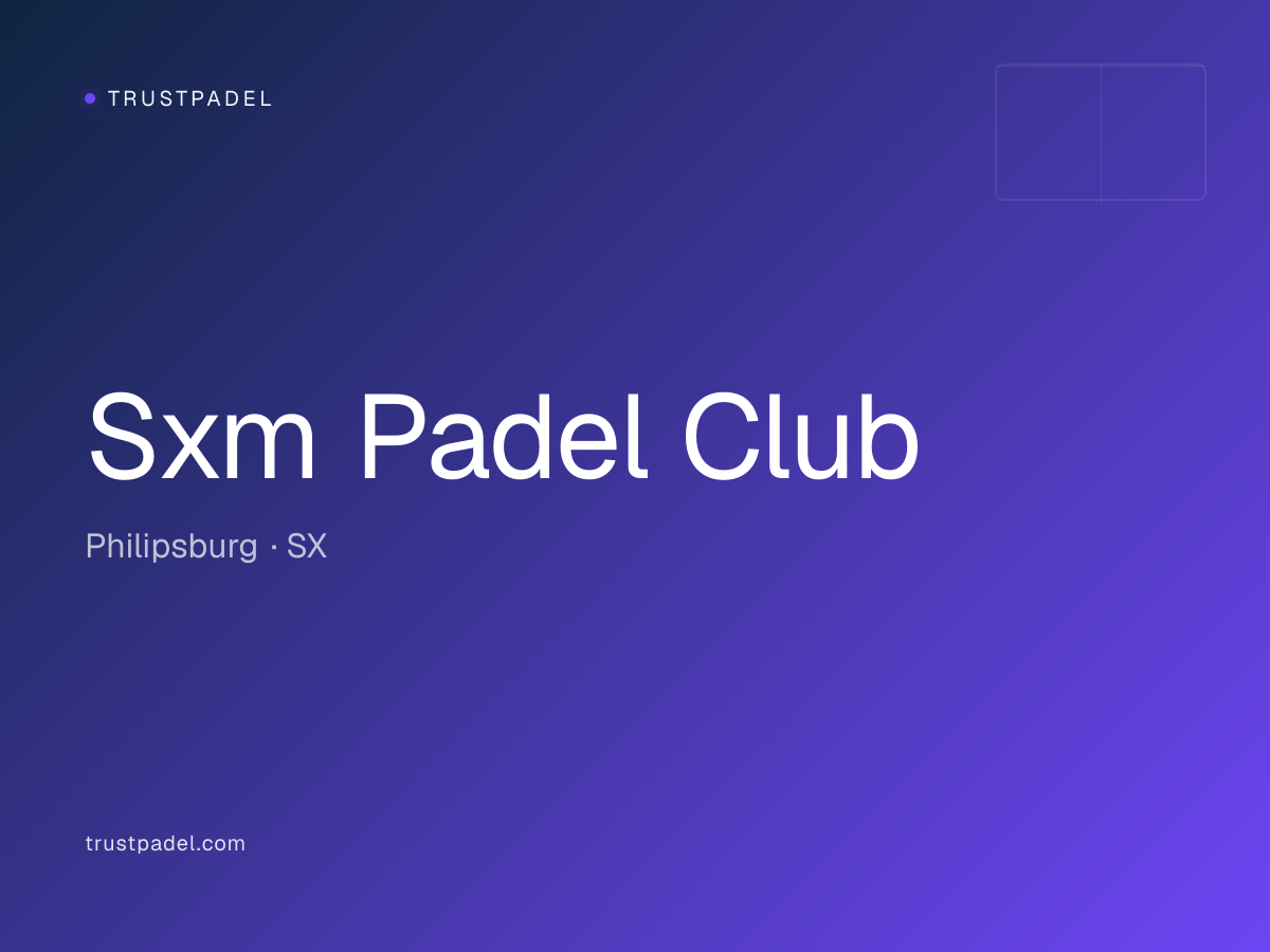 Sxm Padel Club padel club