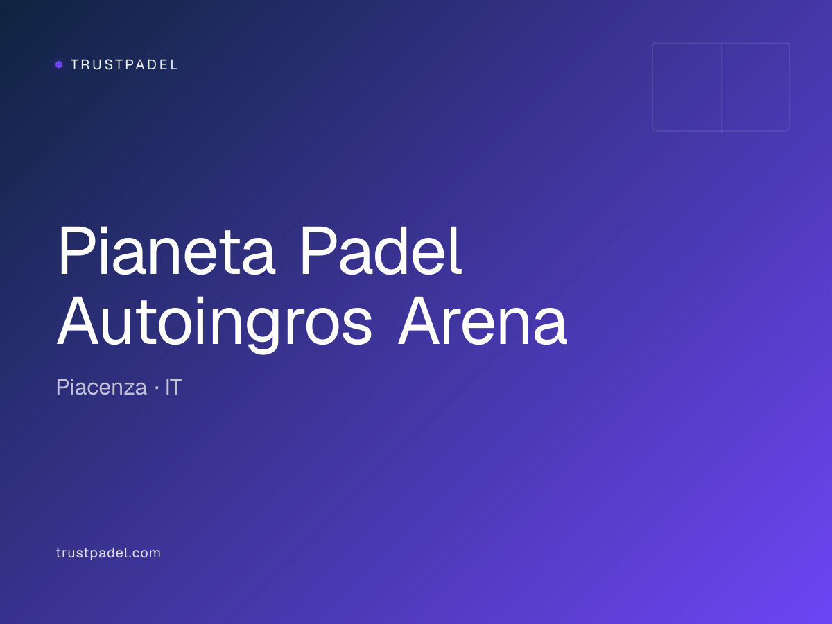 Pianeta Padel Autoingros Arena padel club