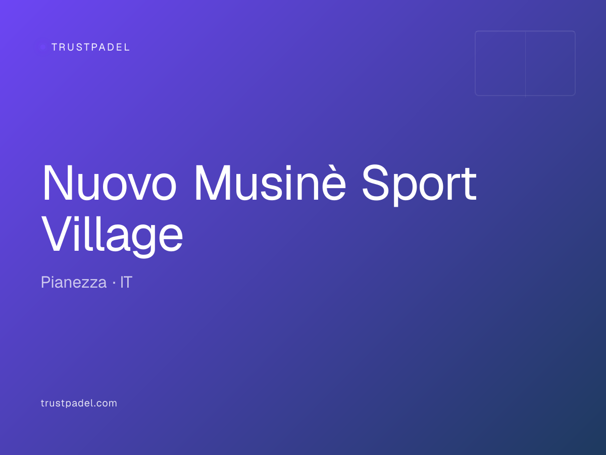 Nuovo Musinè Sport Village padel club