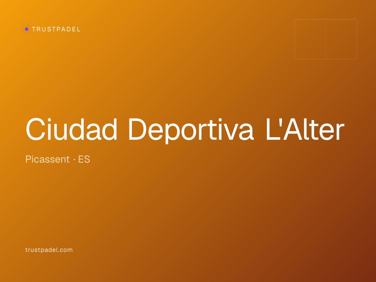 Ciudad Deportiva L'Alter padel club