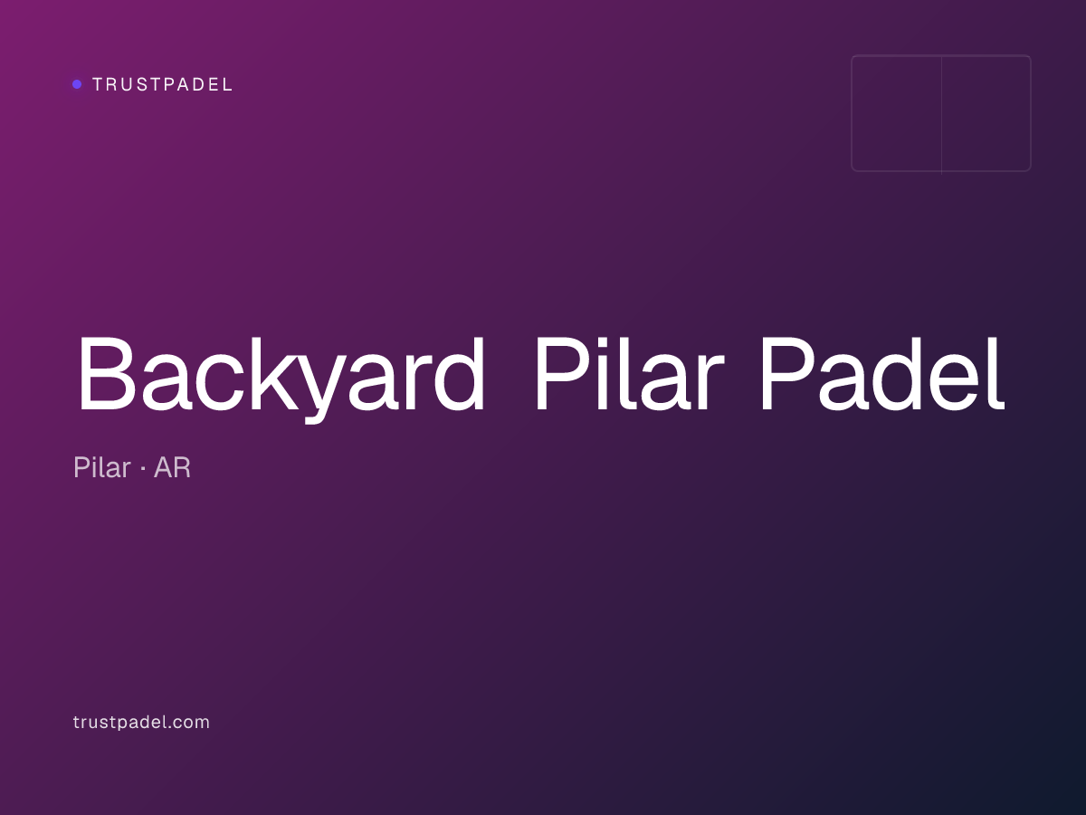 Backyard Pilar Padel padel club