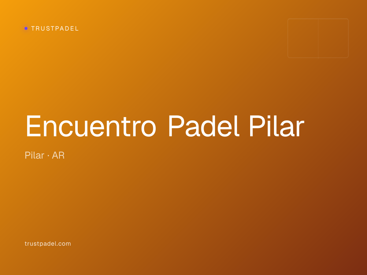Encuentro Padel Pilar padel club