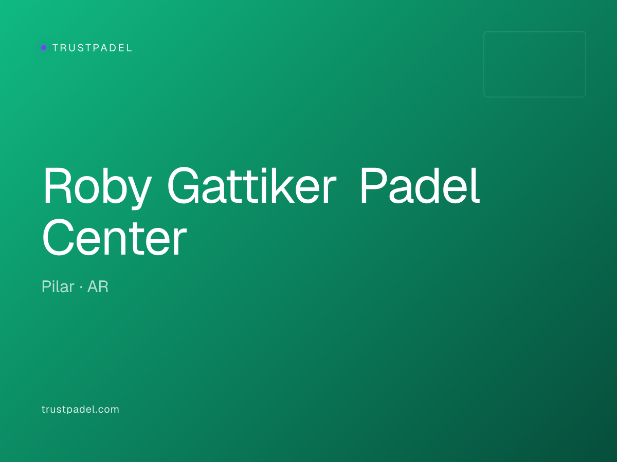 Roby Gattiker Padel Center padel club