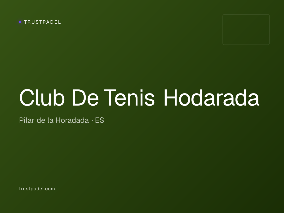 Club De Tenis Hodarada padel club