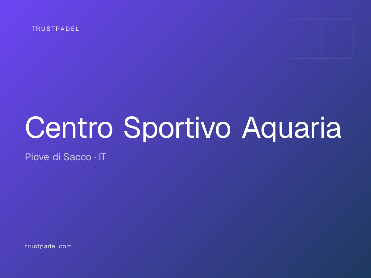 Centro Sportivo Aquaria padel club