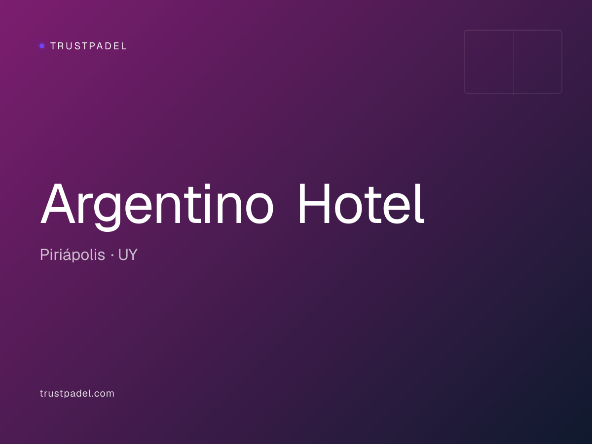 Argentino Hotel padel club