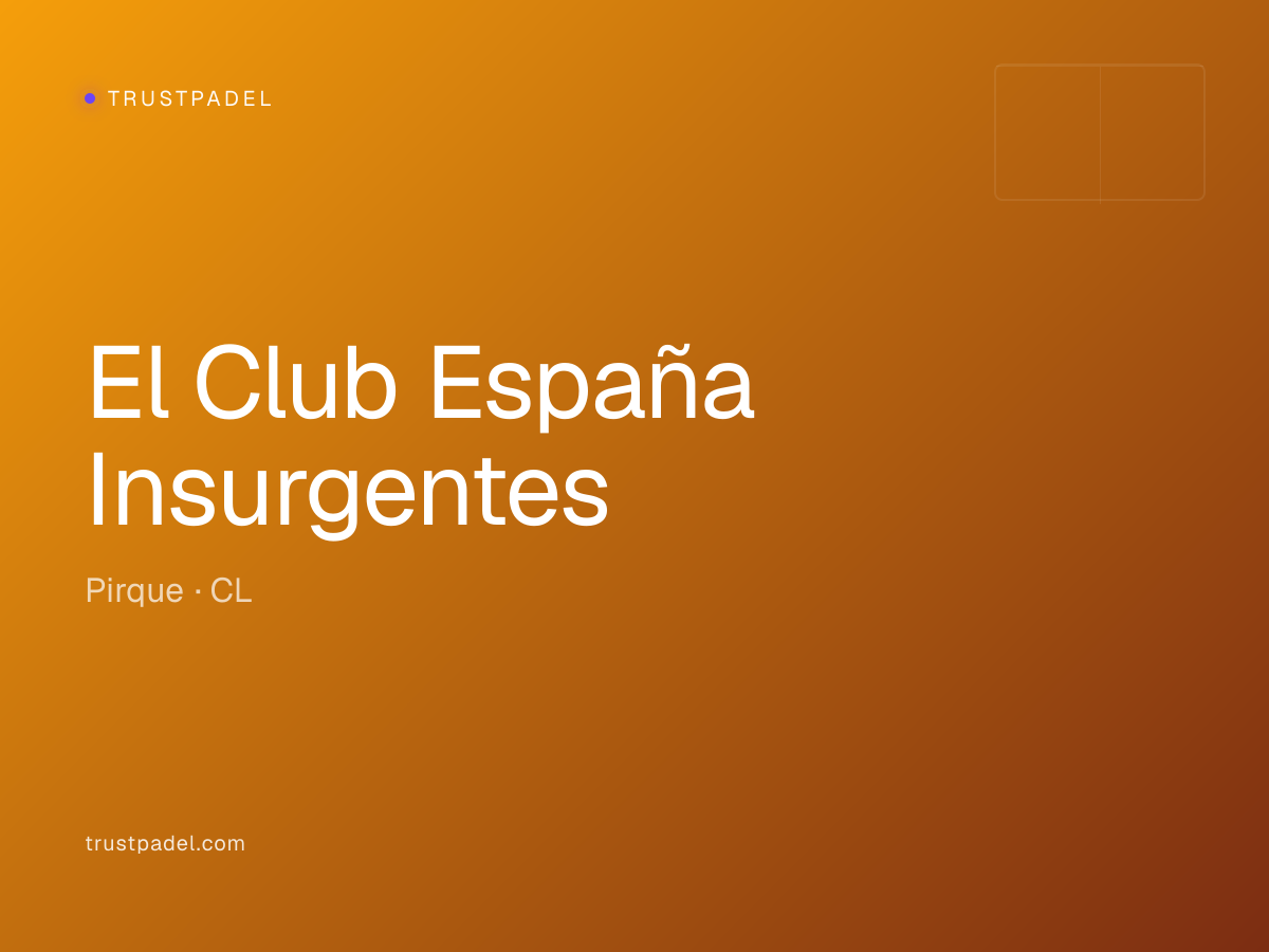 El Club España Insurgentes padel club