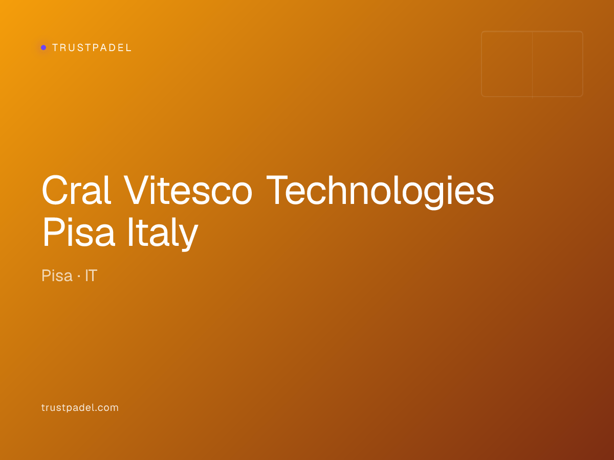 Cral Vitesco Technologies Pisa Italy padel club