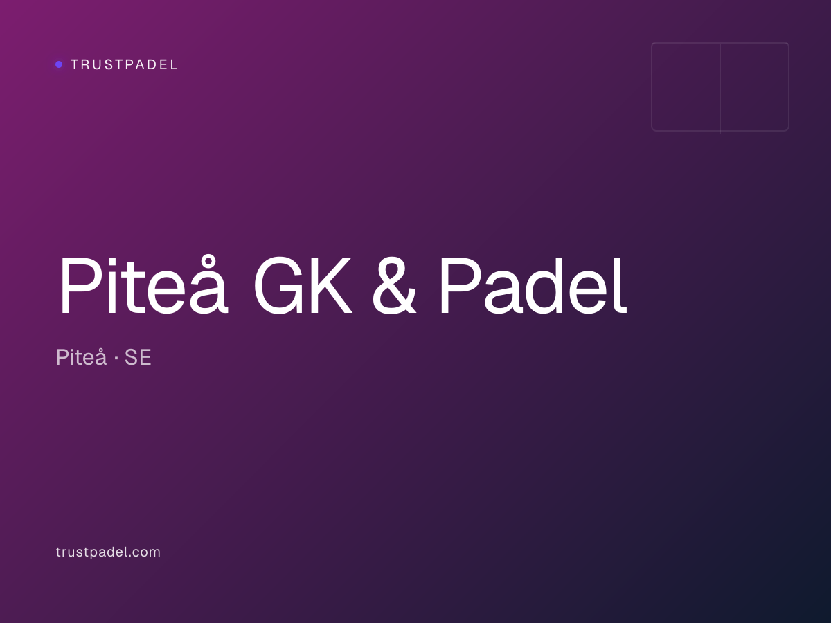 Piteå GK & Padel padel club