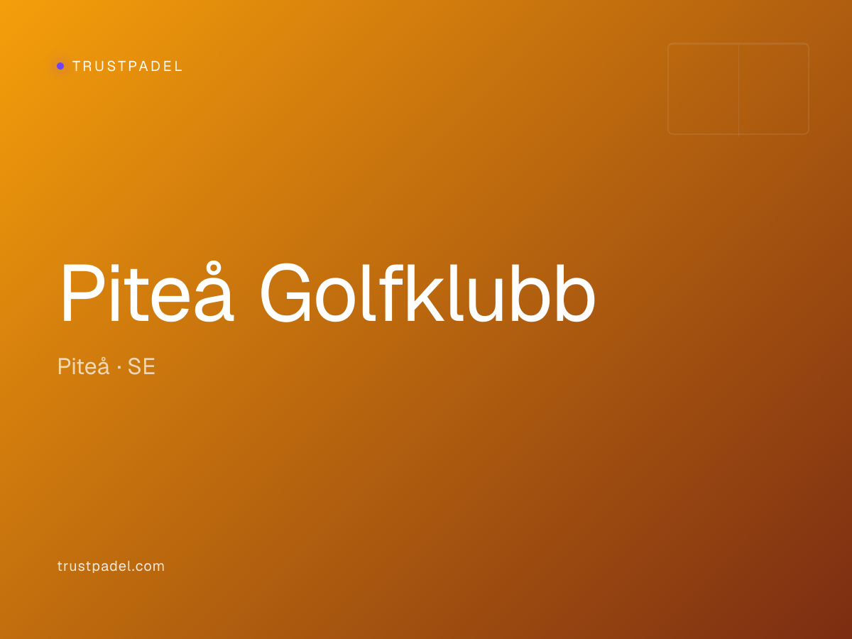 Piteå Golfklubb padel club