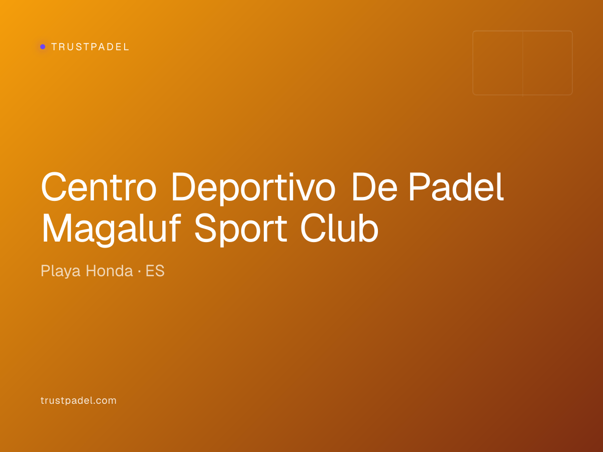 Centro Deportivo De Padel Magaluf Sport Club padel club