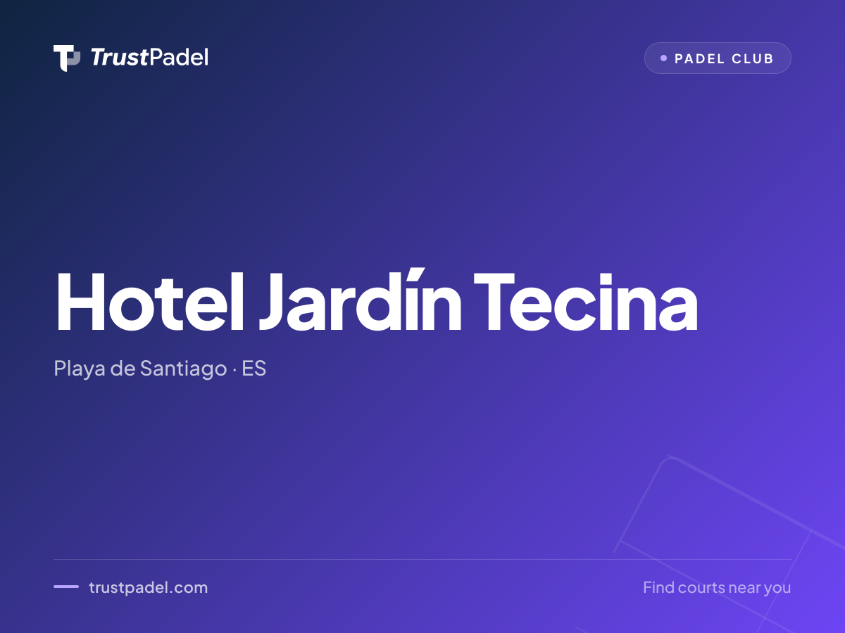 Hotel Jardín Tecina padel club