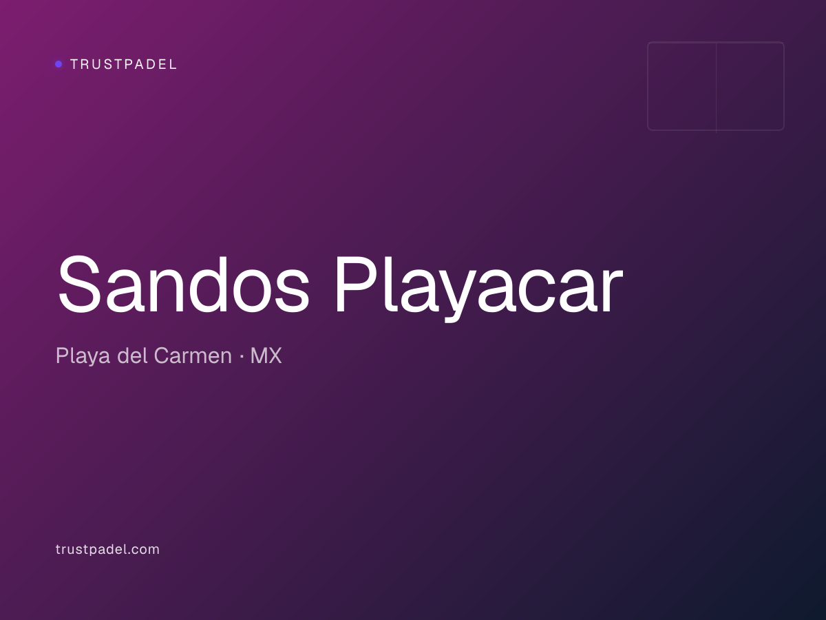 Sandos Playacar padel club