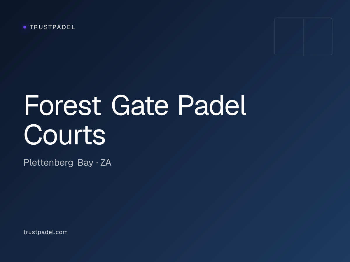 Forest Gate Padel Courts padel club