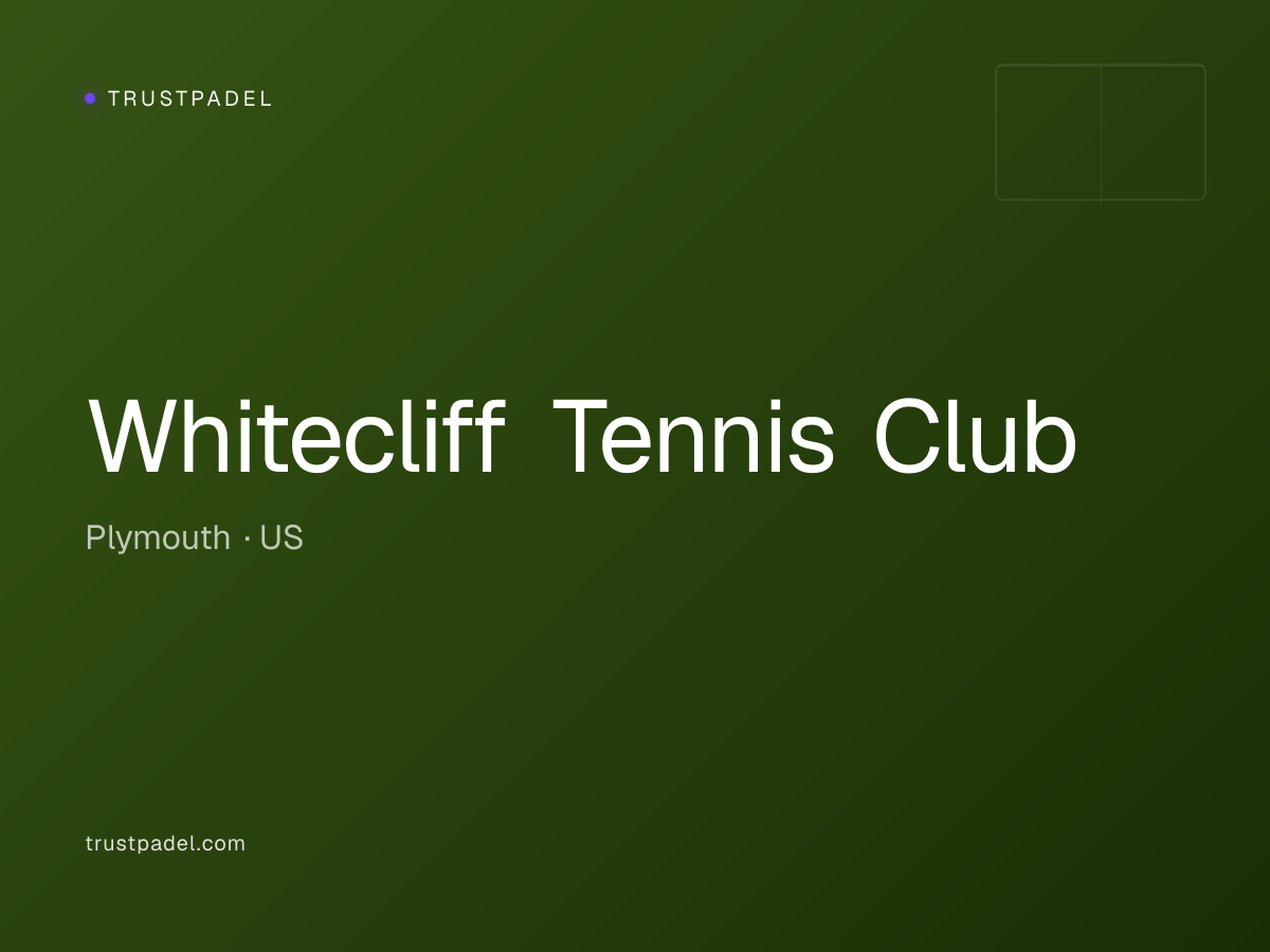 Whitecliff Tennis Club padel club