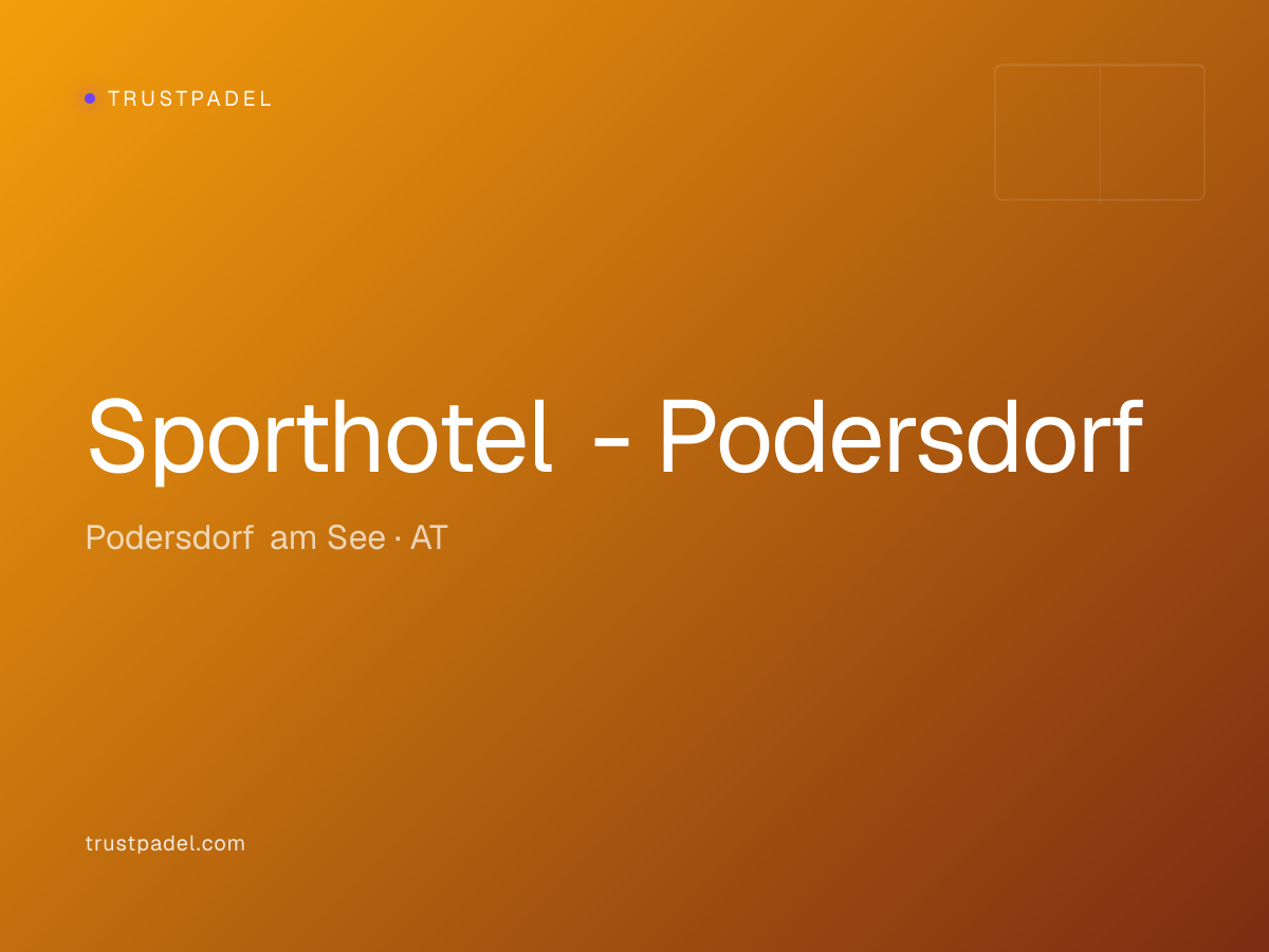 Sporthotel - Podersdorf padel club