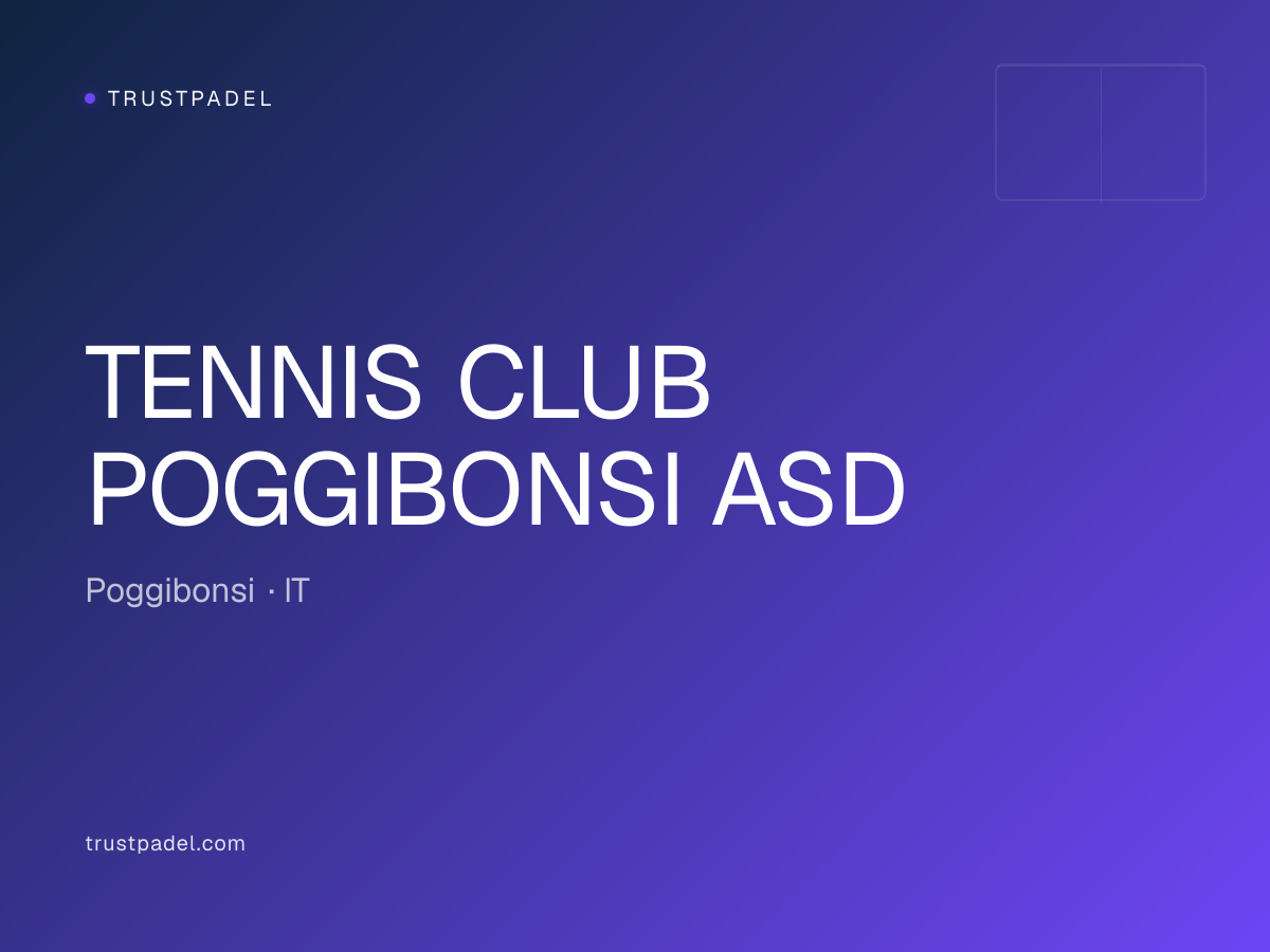 TENNIS CLUB POGGIBONSI ASD padel club