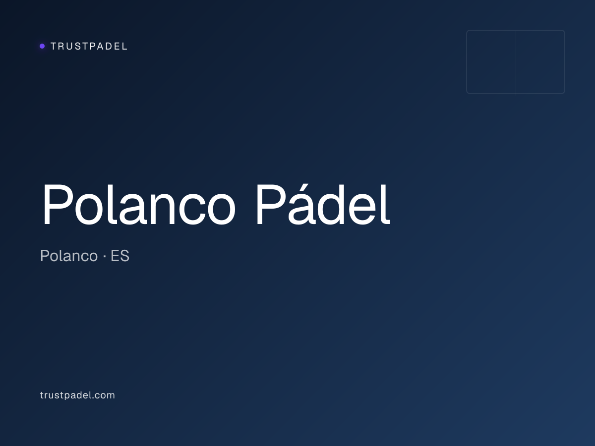 Polanco Pádel padel club