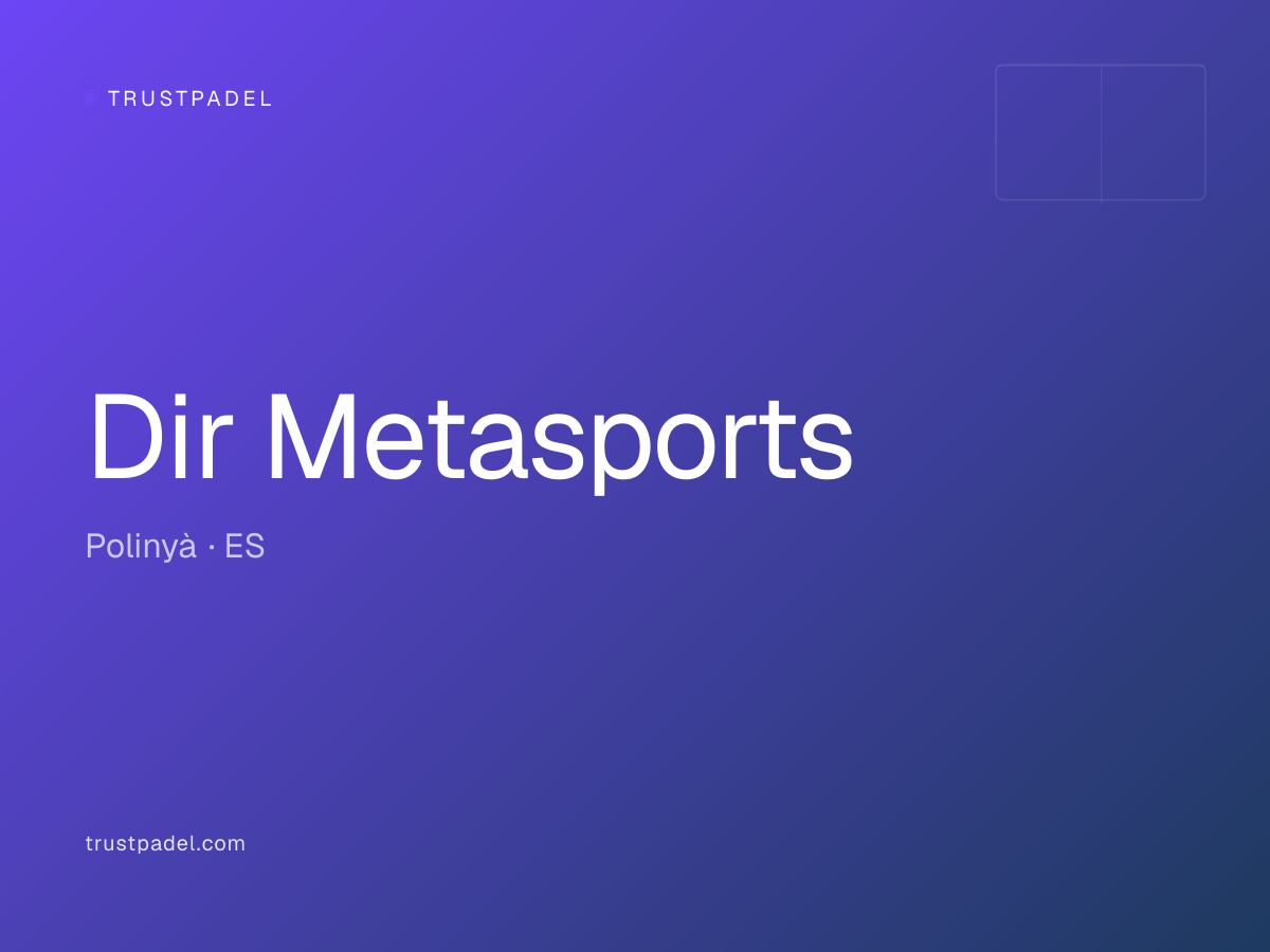 Dir Metasports padel club
