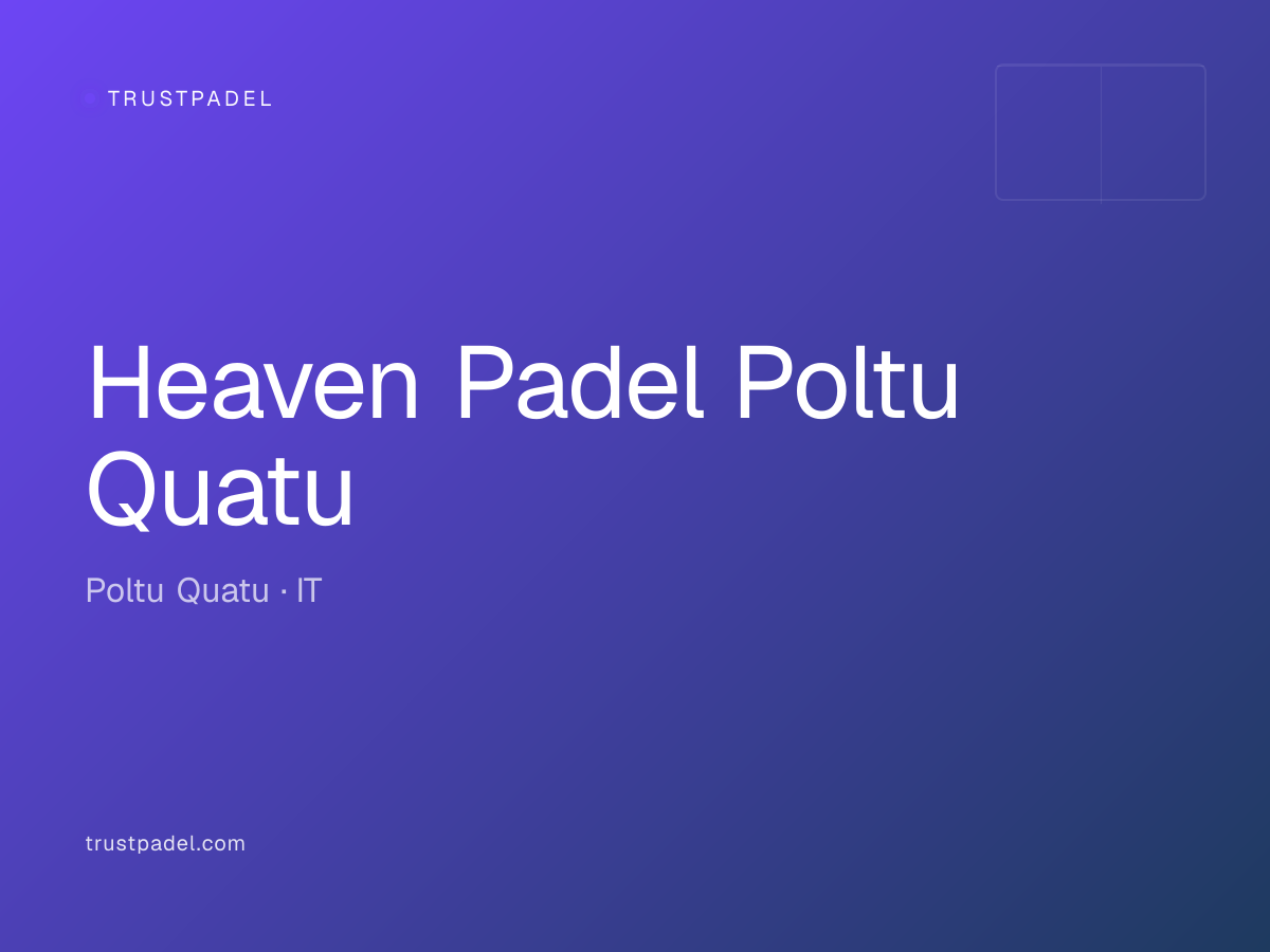 Heaven Padel Poltu Quatu padel club