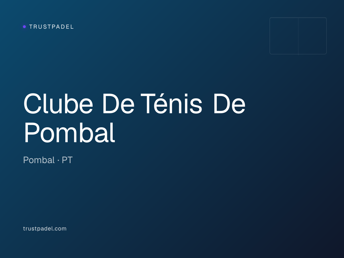 Clube De Ténis De Pombal padel club