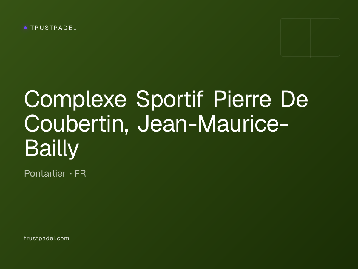Complexe Sportif Pierre De Coubertin, Jean-Maurice-Bailly padel club