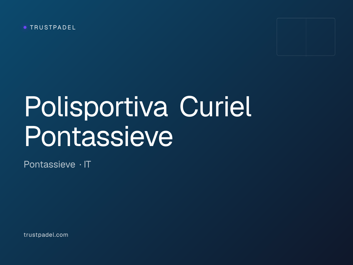 Polisportiva Curiel Pontassieve padel club