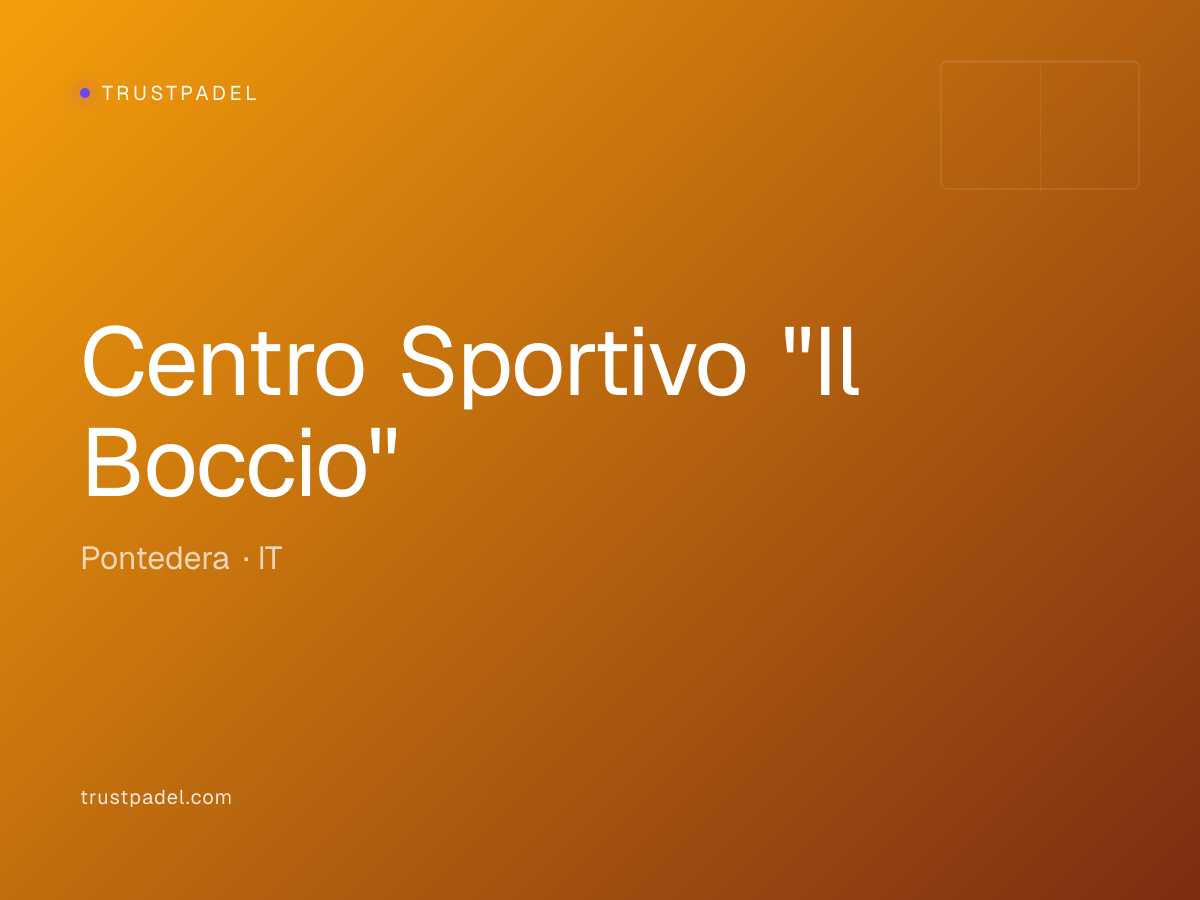 Centro Sportivo "Il Boccio" padel club